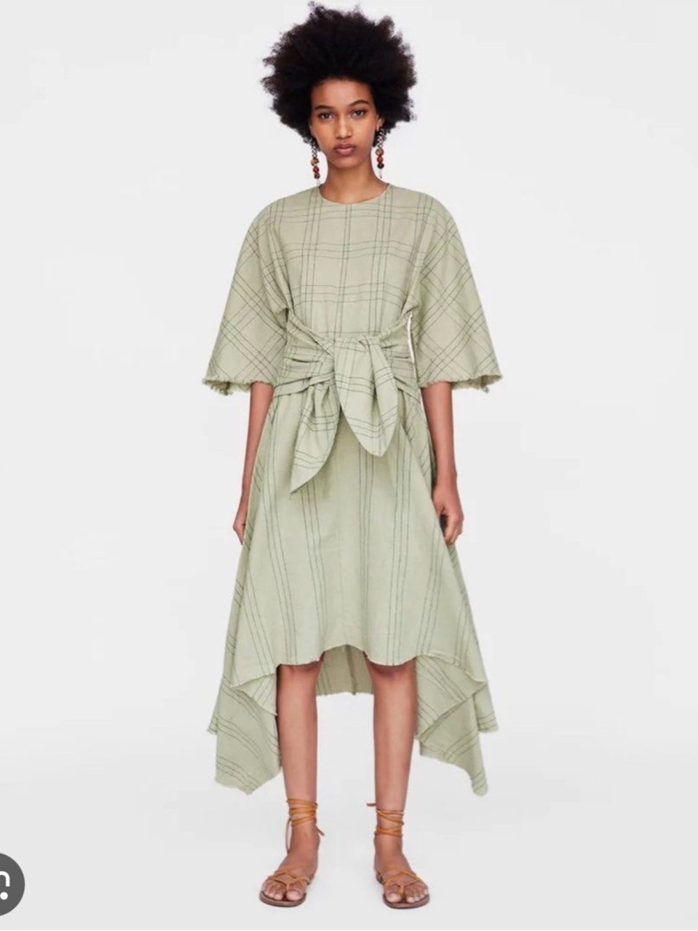 Zara Dress Zara Woman Premium Denim Collection Cotton Linen Size Medium